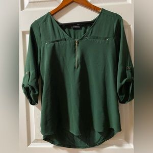Tempted Medium evergreen blouse